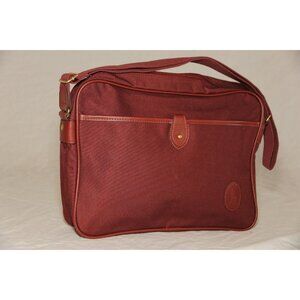 Vtg Polo Ralph Lauren Shoulder Bag Crossbody Maroon Handbag Purse NIB